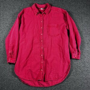 Pilcro Red Button Down Shirt